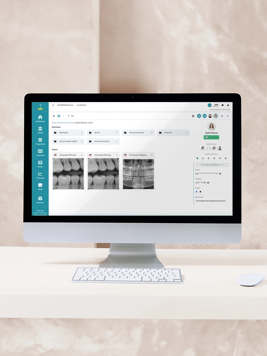 Caracteristica Organizare Eficientă a Documentelor din modulul software SmileSIM Cloud Organizare Eficientă a Documentelor caracteristica aplicației software